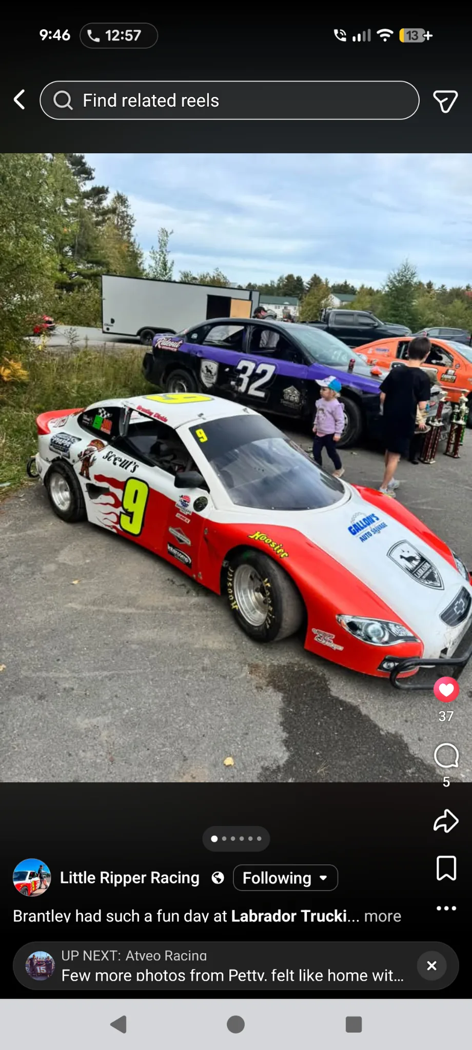 Brantley’s Labrador Trucking sponsored number 9 Bandolero race car