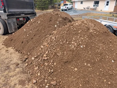 Construction fill material sample