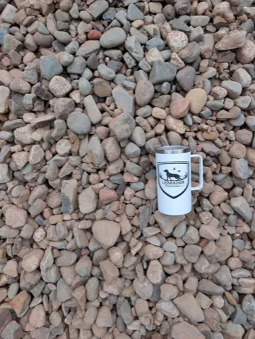 Brown Tone River Rock — 2–3 inch material sample